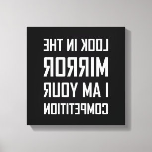 Toile Regardez le miroir votre drôle renversé par