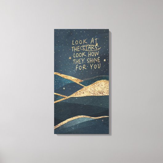 Toile Regardez Les Étoiles (Recto)