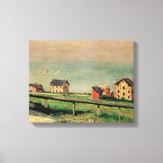 Toile Regatta à Villerville par Gustave Caillebotte (Recto)