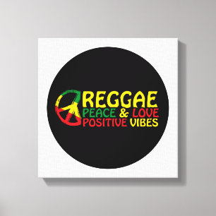 Toile Reggae Musique avec citations positives