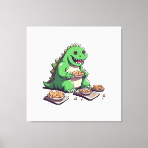 Toile Régime de dinosaures demain