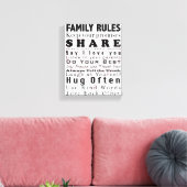 Toile Règles de famille (Insitu(Salon))