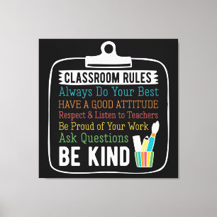 Toile Règles de la salle de classe