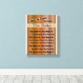 Toile Règles du ménage (Insitu (Plancher de Bois))