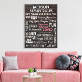 Toile Règles familiales personnalisées (Insitu(Salon))