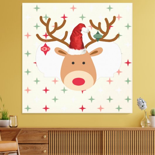 Toile Reinder de Noël (Insitu(Salon))