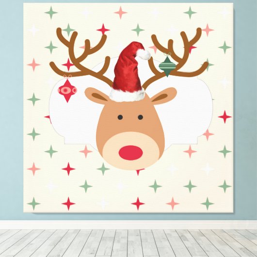 Toile Reinder de Noël (Insitu (Plancher de Bois))
