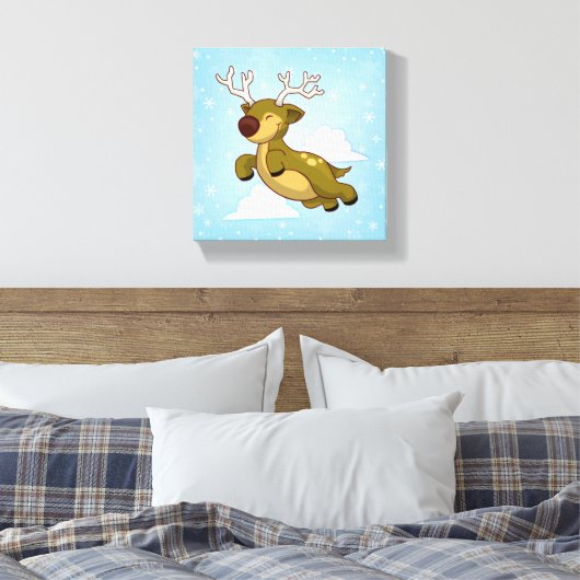 Toile Reinder volant Noël (Insitu(Chambre))