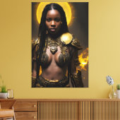 Toile Reine africaine 019 (Insitu(Salon))