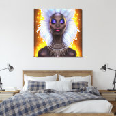 Toile Reine de glace Melanin femmes Black Girl Magic Sis (Insitu(Chambre))