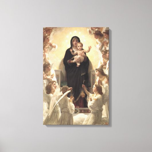 Toile Reine des Anges Regina Angelorum par Bouguereau (Recto)