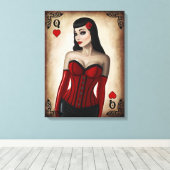 Toile Reine des Coeurs (Insitu (Plancher de Bois))