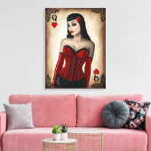 Toile Reine des Coeurs (Insitu(Salon))