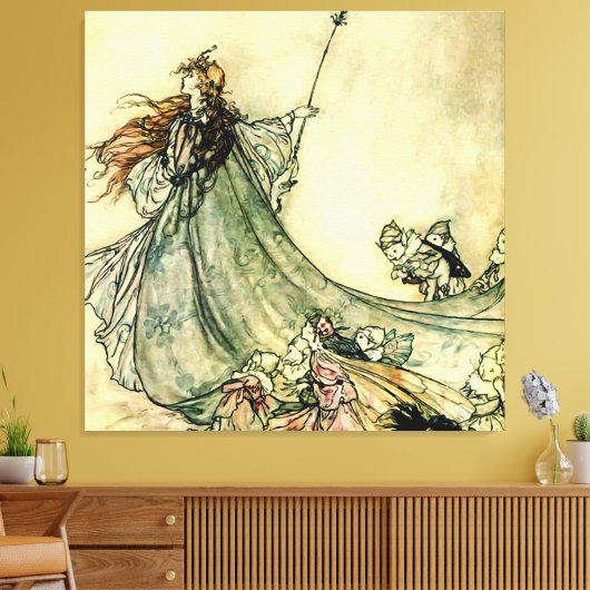 Toile "Reine des fées" par Arthur Rackham (Insitu(Salon))