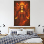 Toile Reine des Flammes du Feu Éternel – Déesse du Feu a (Insitu(Chambre))