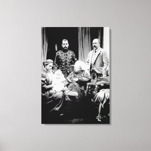 Toile Reine Victoria, tsar Nicholas II (Recto)