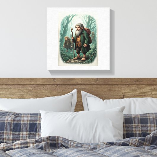 Toile Rejoignez un groupe de hobbits sur leur voyage fan (Insitu(Chambre))