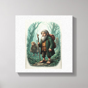 Toile Rejoignez un groupe de hobbits sur leur voyage fan