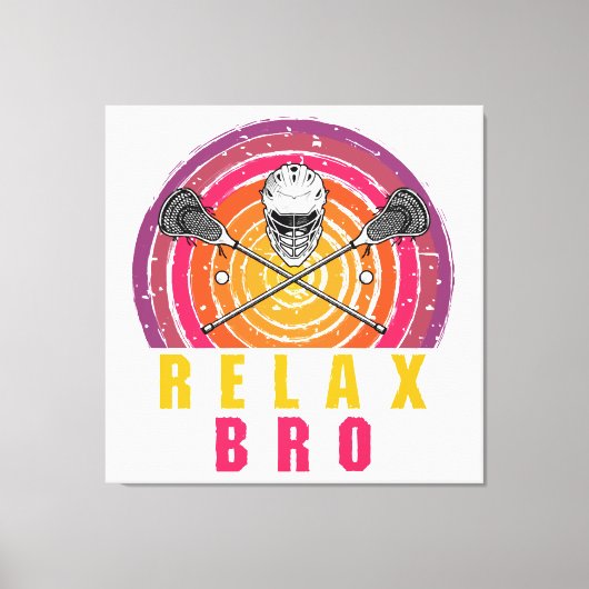 Toile Relax Bro Lacrosse (Recto)