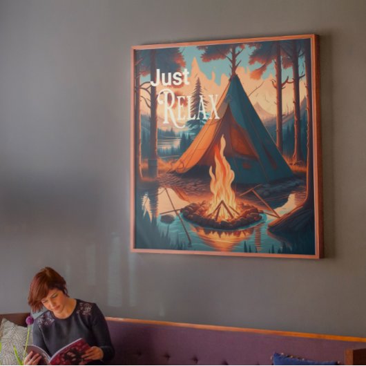 Toile Relax | Thème Camping | ART NUMÉRIQUE