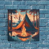 Toile Relax | Thème Camping | ART NUMÉRIQUE