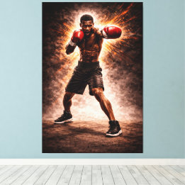 Toile Relentless Force – Boxing Power Canvas Print