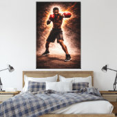 Toile Relentless Force – Boxing Power Canvas Print (Insitu(Chambre))