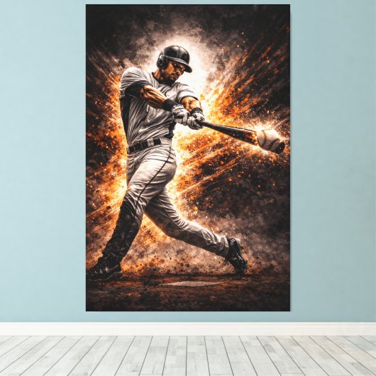 Toile Relentless Impact – Baseball Power Swing (Insitu (Plancher de Bois))