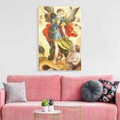 Toile Religieux vintage, Saint Michael Defeats Lucifer (Insitu(Salon))