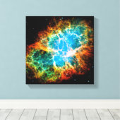 Toile Rémanent de supernova de la nébuleuse du Crabe pho (Insitu (Plancher de Bois))