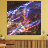 Toile Rémanent de supernova Veil Nebula carré (Insitu(Salon))