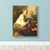 Toile Rembrandt - Bathsheba vu par le roi David (Insitu (Plancher de Bois))