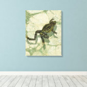 Toile Remonter le crapaud dans l'eau (Insitu (Plancher de Bois))