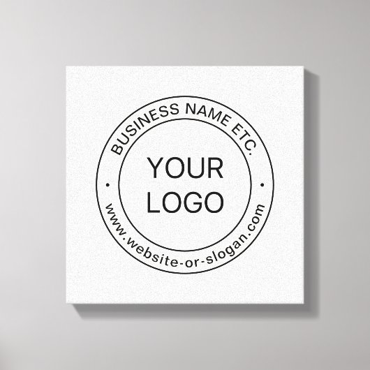 Toile Remplacement de logo facile & Texte éditable | Bla (Recto)