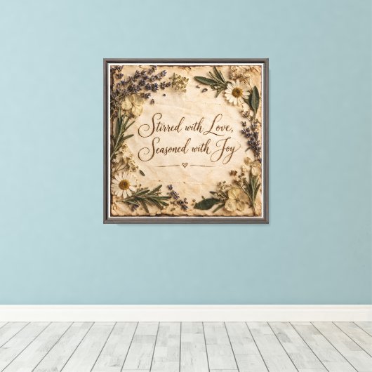 Toile Remué avec amour (Insitu (Plancher de Bois))