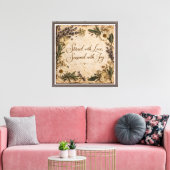 Toile Remué avec amour (Insitu(Salon))