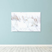 Toile Renard arctique (Insitu (Plancher de Bois))