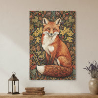 Renard automnal de cottage vintage William Morris