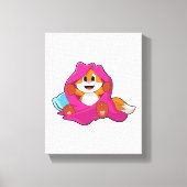 Toile Renard avec Coussin et couverture (Recto)