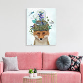 Toile Renard avec papillon Bell Jar (Insitu(Salon))
