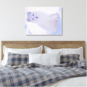 Toile Renard blanc de l'hiver arctique, conception de ph (Insitu(Chambre))