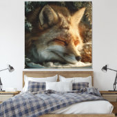 Toile Renard des neiges ensoleillé (Insitu(Chambre))