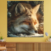 Toile Renard des neiges ensoleillé (Insitu(Salon))