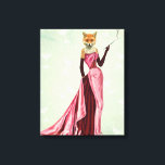 Toile Renard glamour en rose<br><div class="desc">Mode & Figuration</div>