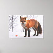 Toile Renard rouge en neige (Recto)