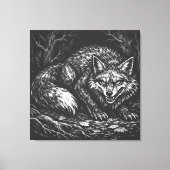 Toile Renard rusé de la forêt — par BurnsInHell (Recto)