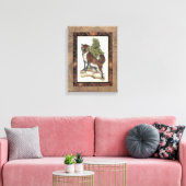 Toile Renard rustique sur un tronc d'arbre (Insitu(Salon))