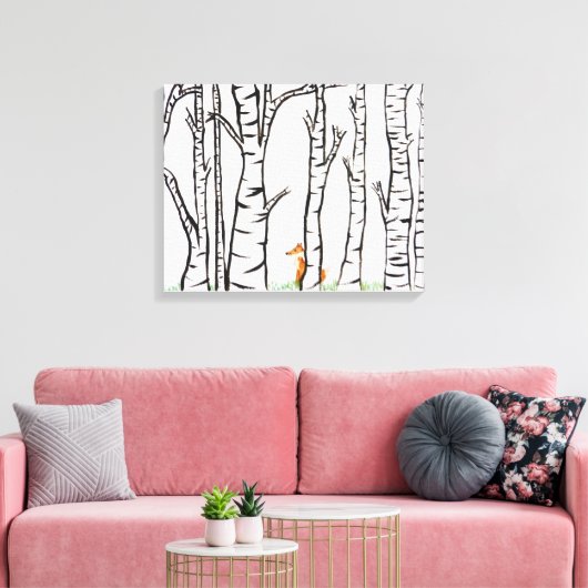 Toile Renard solitaire (Insitu(Salon))