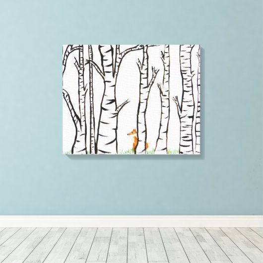 Toile Renard solitaire (Insitu (Plancher de Bois))