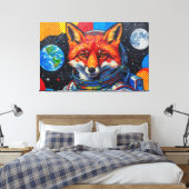 TOILE RENARDS DE L'ESPACE (Insitu(Chambre))